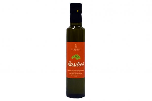 Huile d'Olive Aromatisée au Basilic